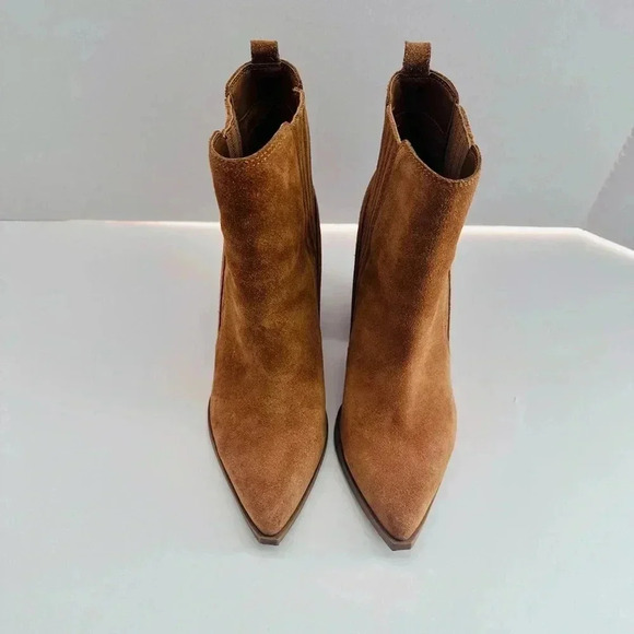 Marc Fisher Western Cowgirl Suede Boho Gadri Ankle boot size 7.5 - Picture 3 of 15